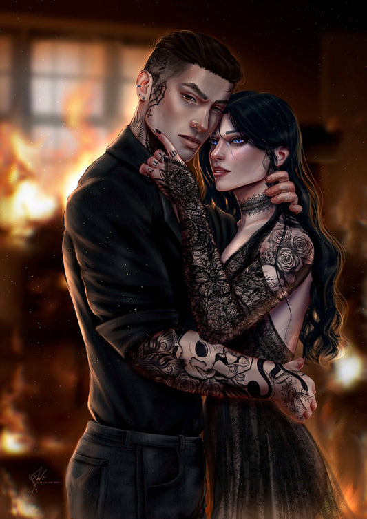 Cara & Rhett Art Print